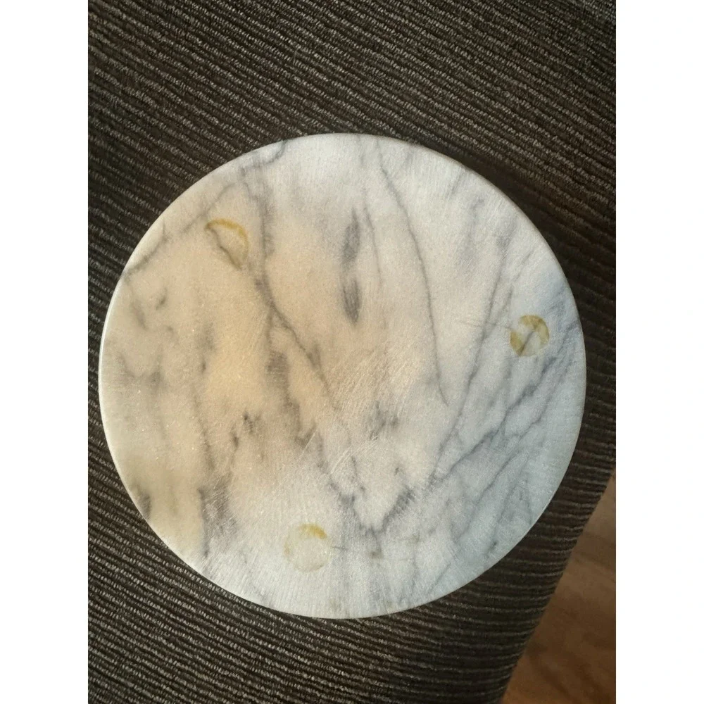 Vintage Style Marble Base Glass Cloche Dome Kitchen Display 8‎ Inch Serving Tray